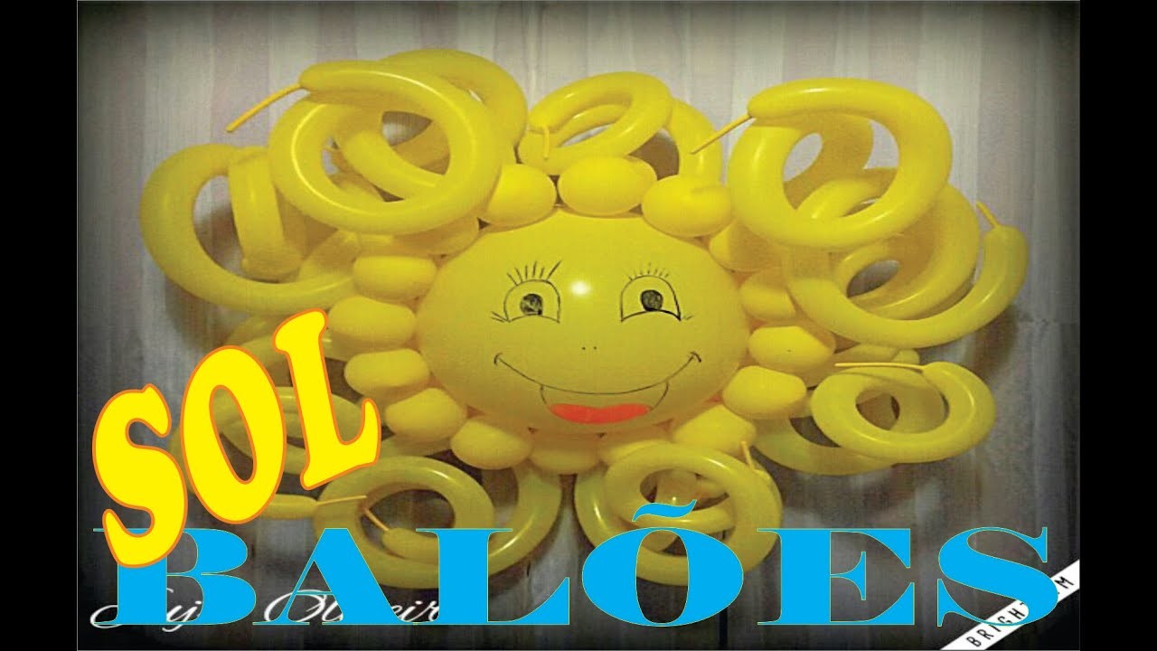 Como fazer Sol de Balões(Passo a Passo)