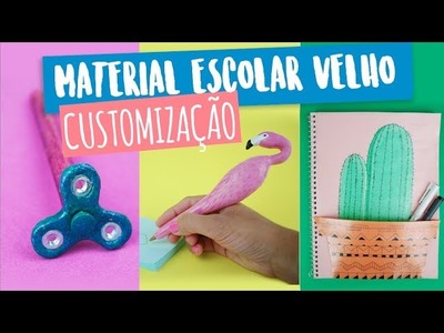 DIY MATERIAL ESCOLAR: Caneta mini FIDGET SPINNER , Caneta Flamingo e MAIS! Feat. Gabi Grativol!