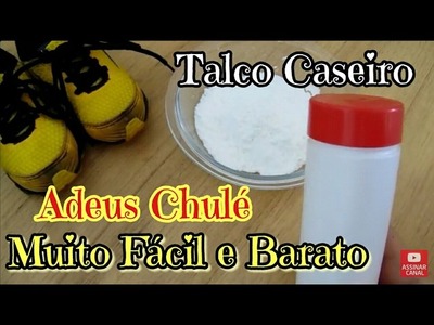 TALCO CASEIRO INCRIVEL, ADEUS CHULÉ!!!! COM 3 INGREDIENTES