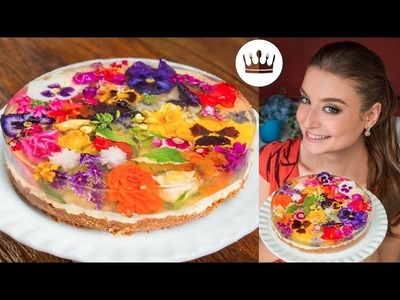 TORTA JARDIM ESPELHADA (com flores comestíveis!) | Gabi Rossi | Bom Gosto