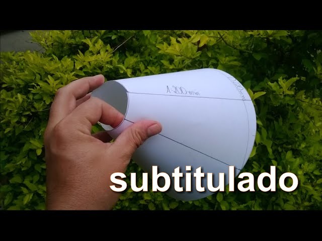 Trazado de reducción (cono) concéntrica - Caldereria