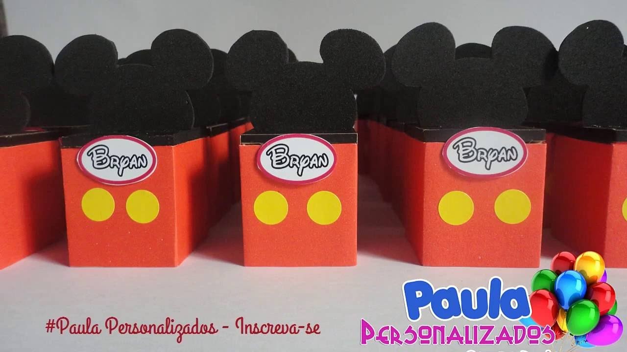 CAIXINHA Convite Mickey