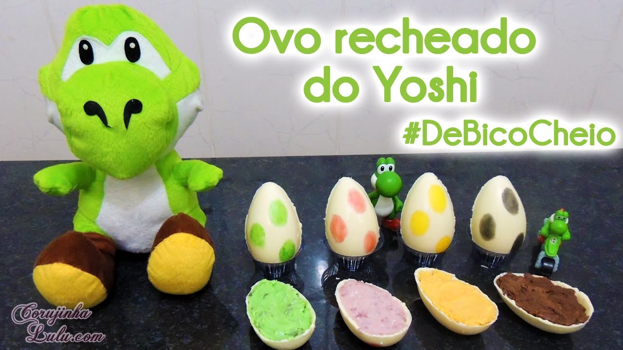 Como fazer Ovo de Páscoa Recheado do Yoshi | Receita De Bico Cheio