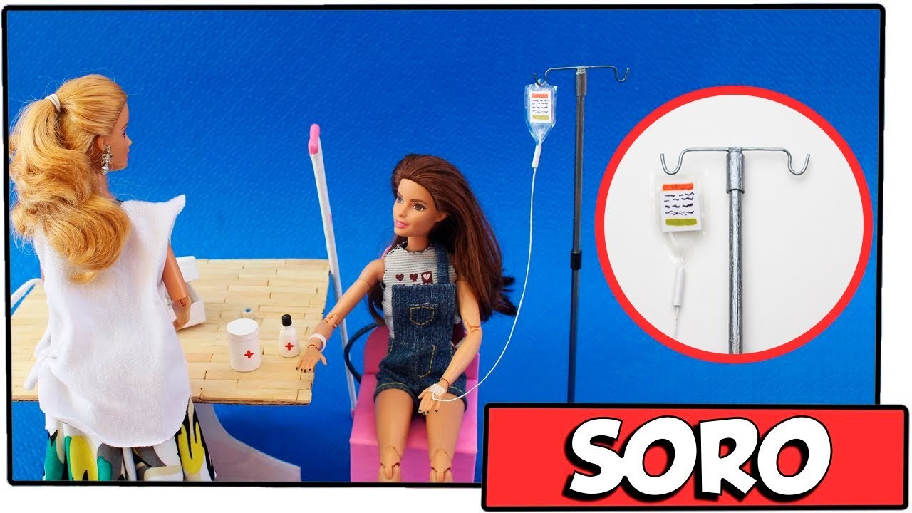 Como fazer: Soro de hospital para Barbie, Monster High entre outras!