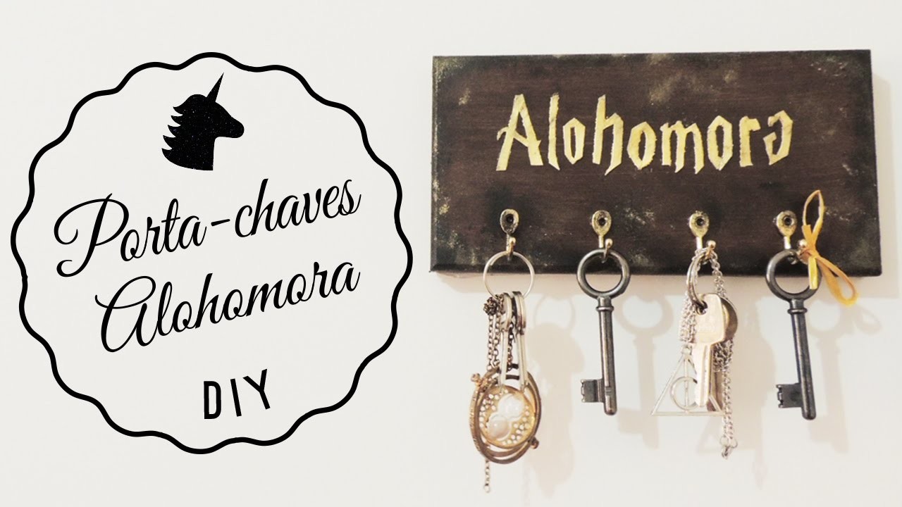 Decor HP #1 | DIY Porta-chaves Alohomora • Harry Potter