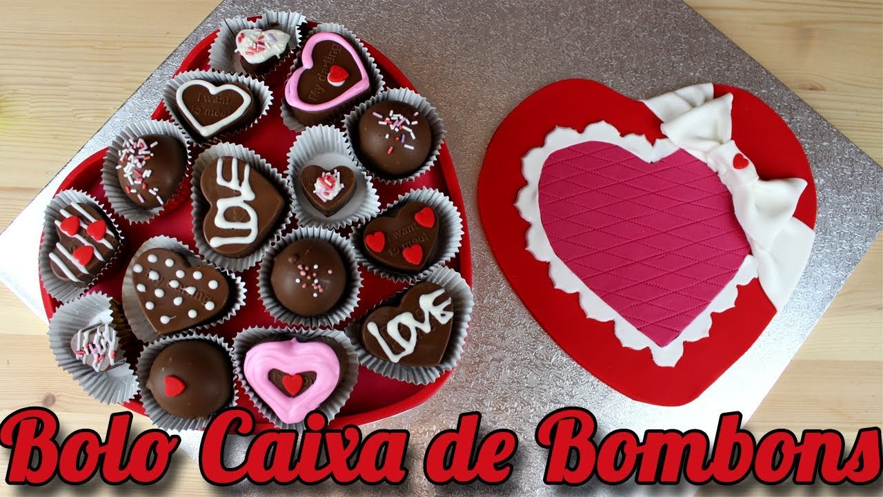 Dia dos Namorados | Bolo decorado Caixa de Bombons para O Dia dos Namorados  | Cakepedia
