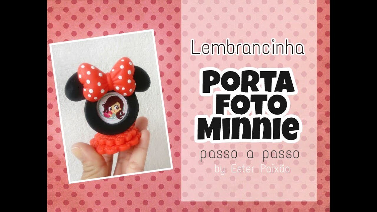 Lembrancinha Porta foto da Minnie