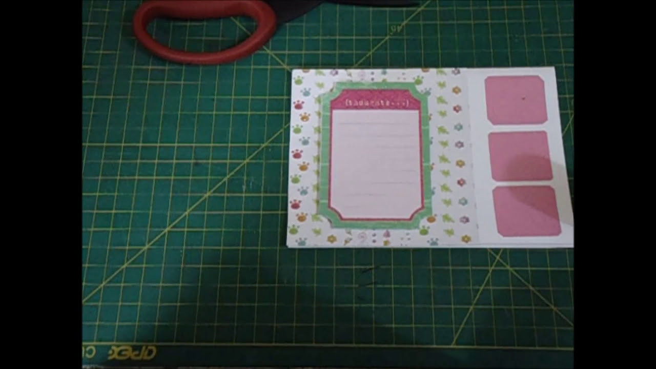 Como fazer um cartão de scrapbook