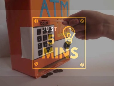 Como fazer um mini banco para guardar suas moedas e notas