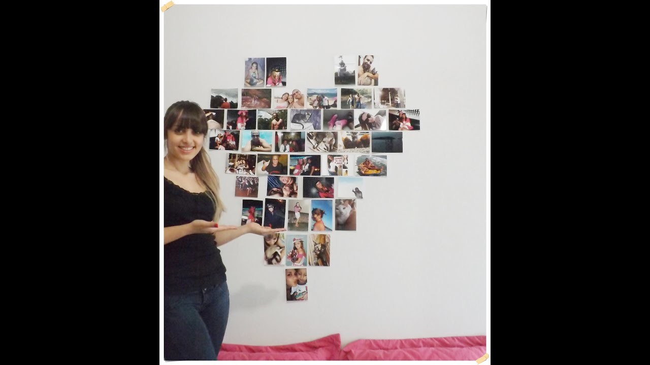 Decore seu quarto com Fotos em forma de Coração