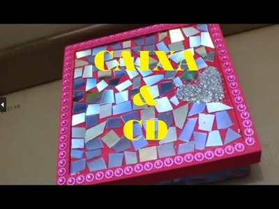 DIY - Caixa decorada com CD | Arte Desafio | Angel com Arte  5º Arte Desafio
