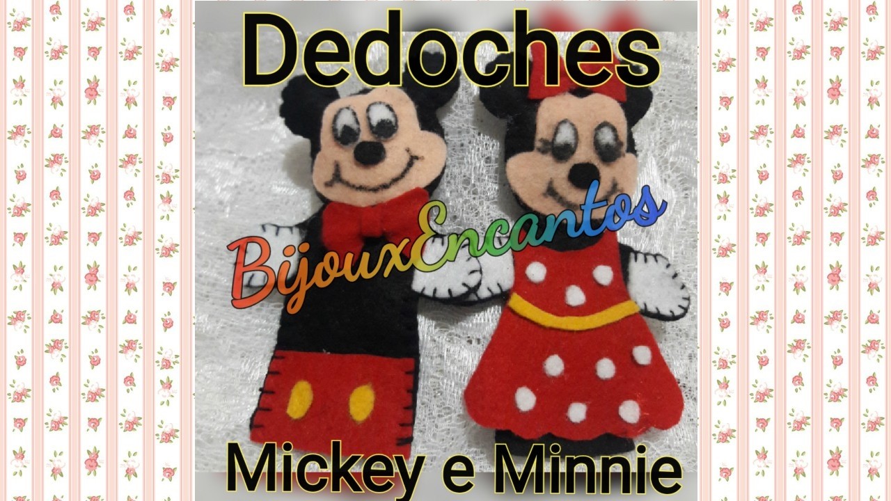 DIY Dedoche do Mickey Mouse em feltro