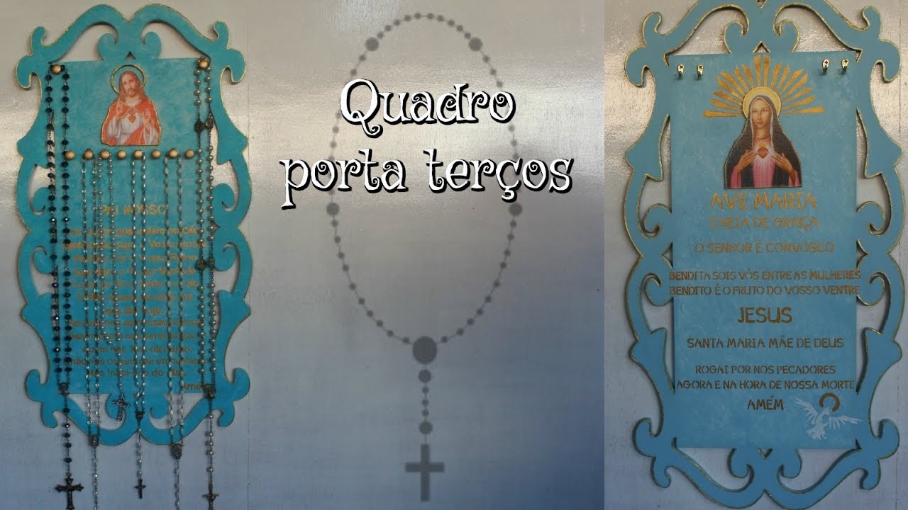 DIY: quadro porta terço ????