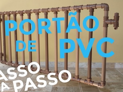PORTÃO DE TUBO PVC - COMO FAZER CERCA, CERCADO OU GRADE DE CANO PVC PIPE DOOR