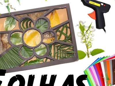 Quadro de Folha 3D - Arte Desafio