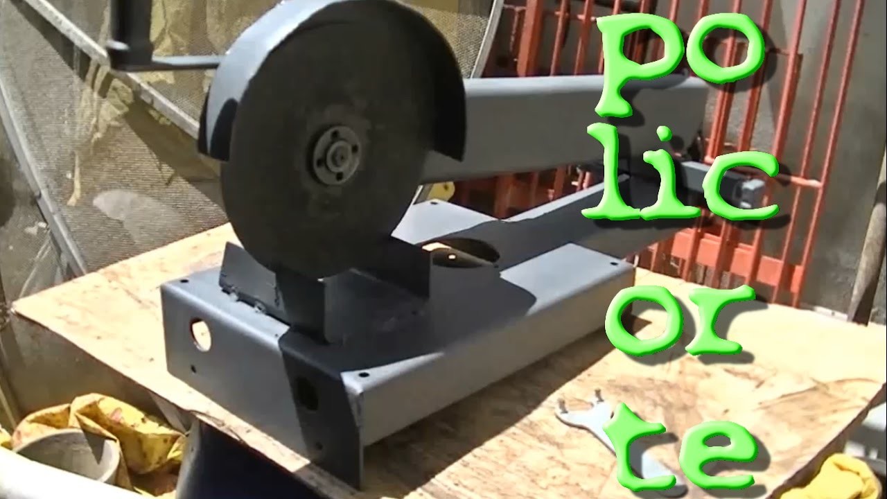 Suporte para esmerilhadeira - policorte | Metal Cutting Station - Upcycling
