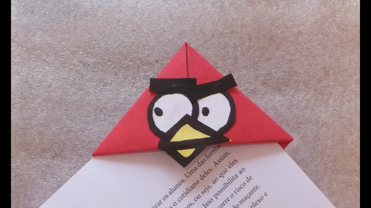 Angry Birds - marca-páginas fácil passo a passo