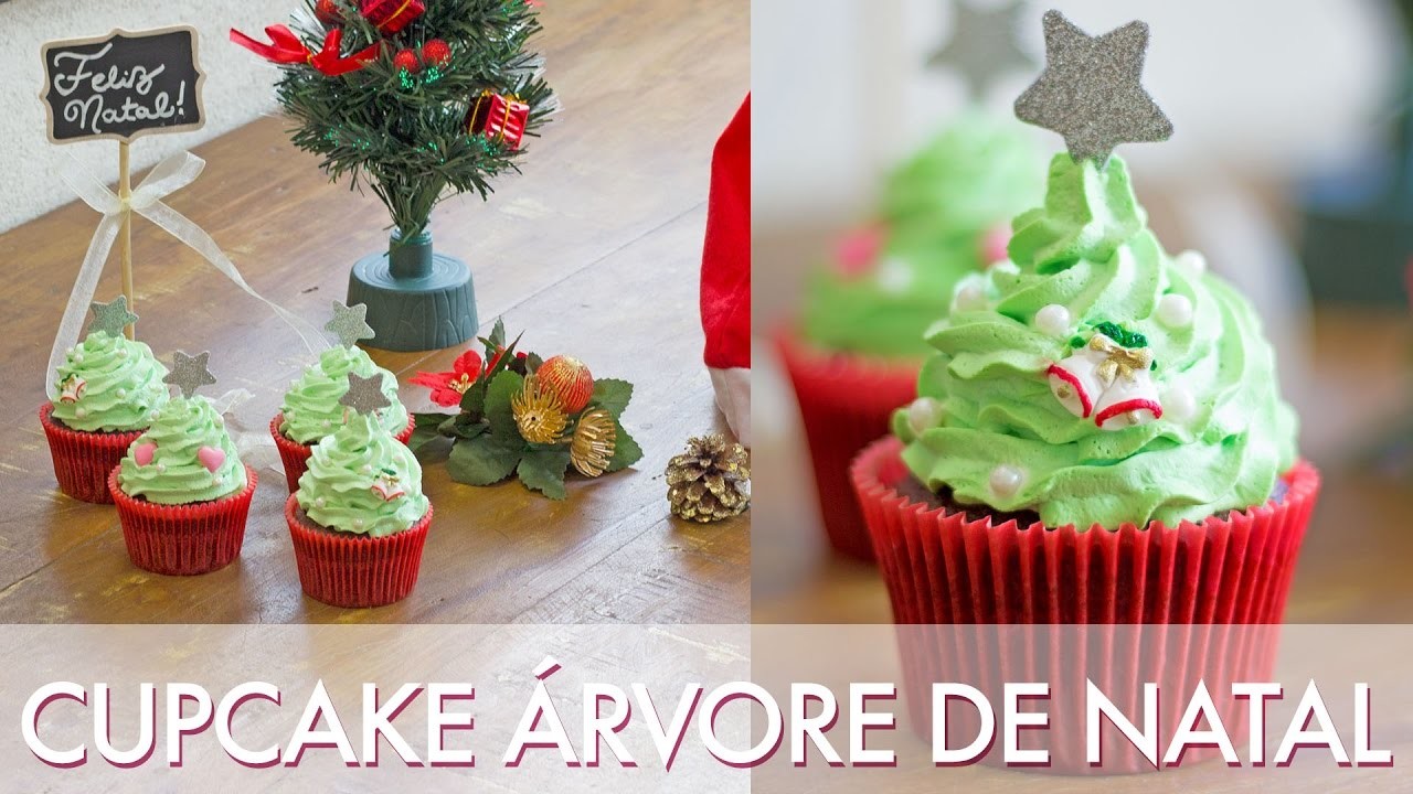 Como fazer Cupcake árvore de Natal - Segredinhos #133