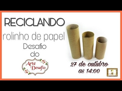 Jô Cavalcante - 9º Arte Desafio com Rolinho de papel Higiênico: Porta-guardanapo