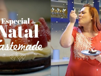 Torta de Brownie com Morangos | ESPECIAL DE NATAL