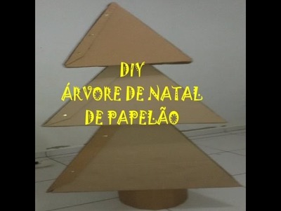 ÁRVORE DE NATAL DE  PAPELÃO PARTE 1