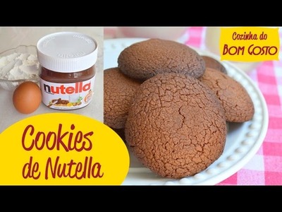 Cookies de Nutella - 3 ingredientes, pronto em 15 minutos | Gabi Rossi | Cozinha do Bom Gosto