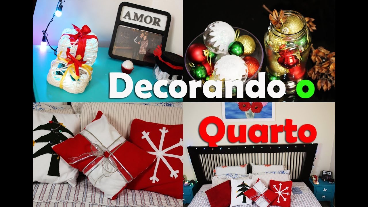 Decorando o quarto para o Natal. Thabatta Campos #vlogmas
