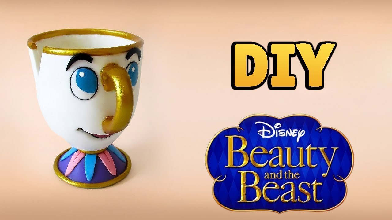DIY: Como Fazer o ZIP - A Xícara de A BELA E A FERA (Chip - Beauty and Beast Tutorial) #diydisney