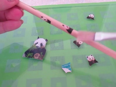 DIY - Panda lápis customizado - Muito fácil :-D