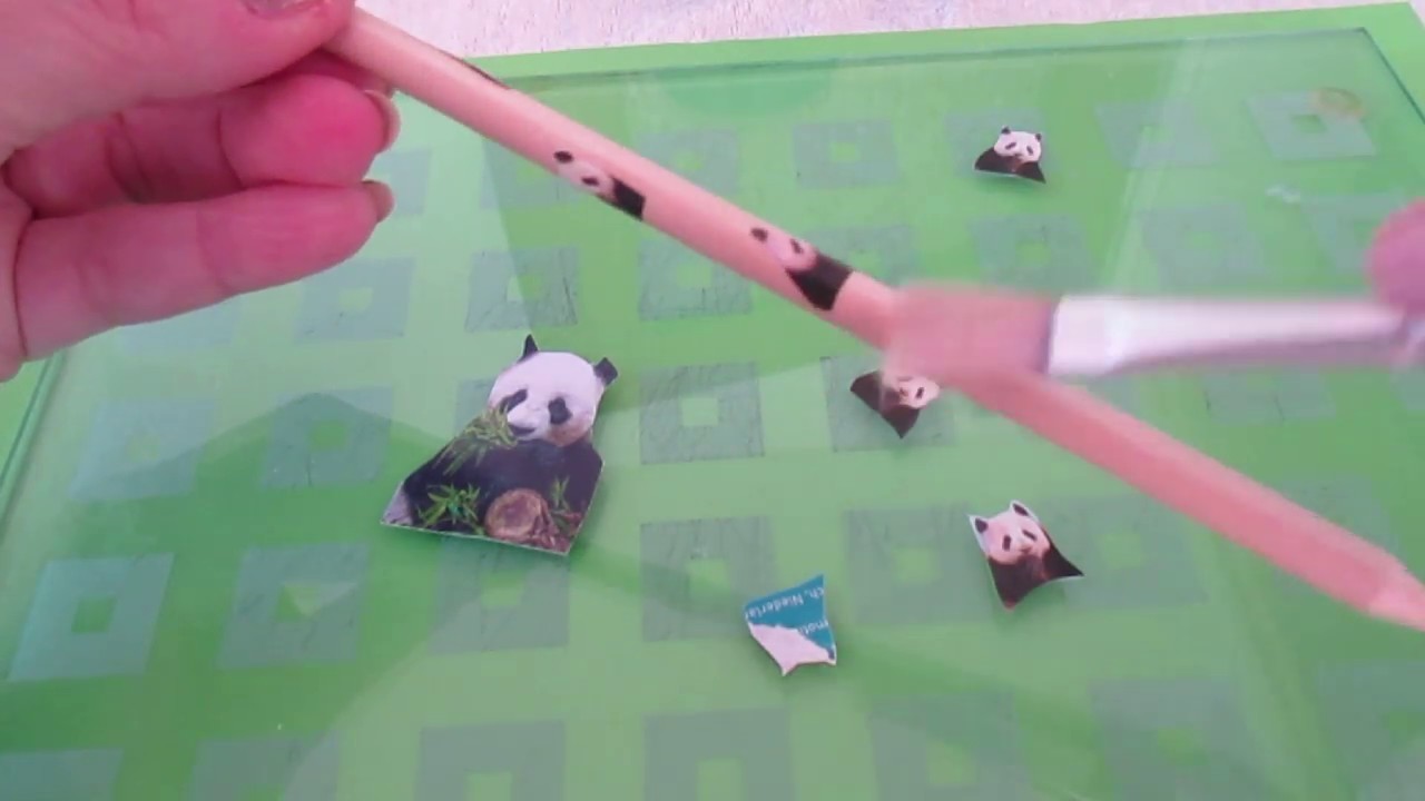 DIY - Panda lápis customizado - Muito fácil :-D