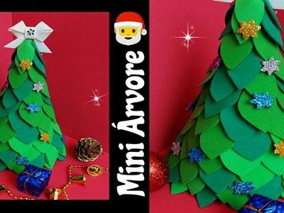 Mini Árvore de Natal Feita com Papelão e EVA ????????