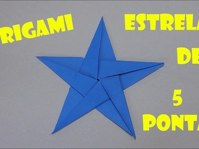 Origami - Estrela de 5 pontas - Faça a sua!