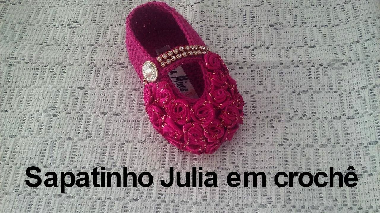 Sapatinho Julia em crochê