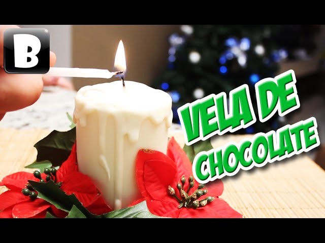 Vela de Chocolate Recheada