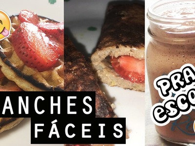 3 LANCHES RÁPIDOS PRA ESCOLA.TRABALHO.FACULDADE! ♡Amanda Borges