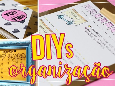 4 DIYs e dicas que vão organizar sua vida! Customizar cadernos, calendários, planners. 