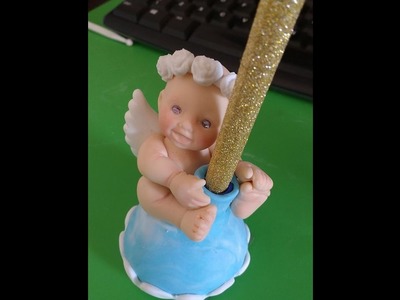 Caneta bebe anjinho biscuit