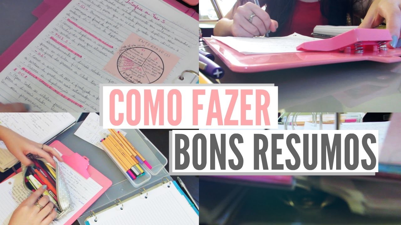 Como Eu Faço Meus Resumos!