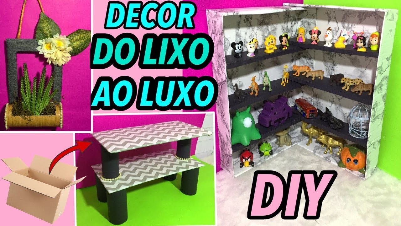 DIYs DO LIXO AO LUXO IDEIAS PARA FAZER EM CASA SEM GASTAR MUITO | Ft: Jessika Taynara