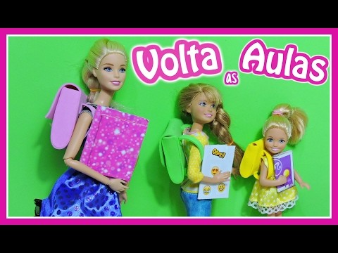 NOVELINHA: ROTINA VOLTA AS AULAS da BARBIE
