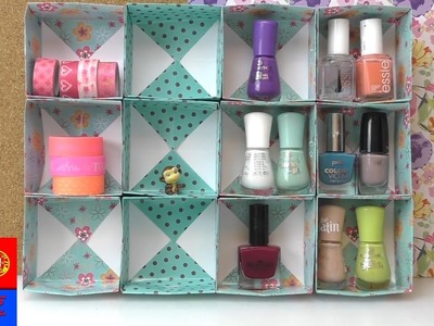 Organizador Fácil para esmaltes, fitas e pequenos objetos - Faça  você mesmo
