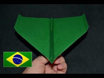 Origami: Avião de Competição - Instruções em português PT BR