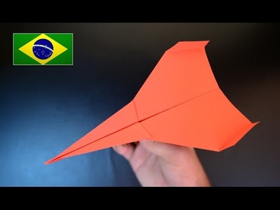 Origami: Avião de Papel Júpiter. Voa muito bem - Instruções em Português PT BR