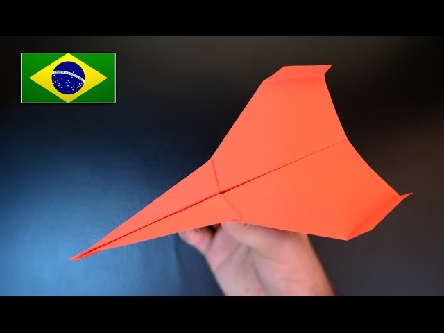 Origami: Avião de Papel Júpiter. Voa muito bem - Instruções em Português PT BR