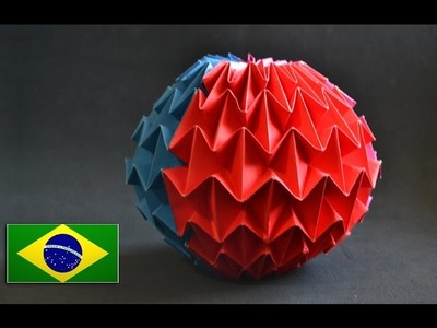 Origami: Magic Ball. Bola Mágica - Instruções em português PT BR