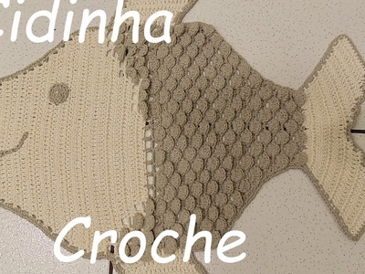 Cidinha Croche : Jogo De Banheiro Em Croche Peixe (4Peças)Tapete Pia-Parte 4.4
