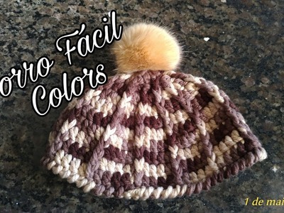 ????Gorro fácil Colors (croche)