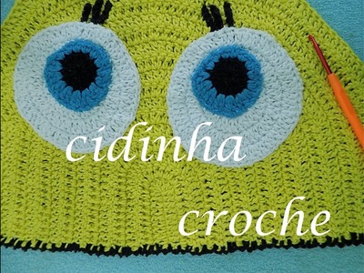 Cidinha Croche : Jogo De Banheiro Em Croche - Bob Esponja-Parte Interna Do Vaso- Tutorial Completo
