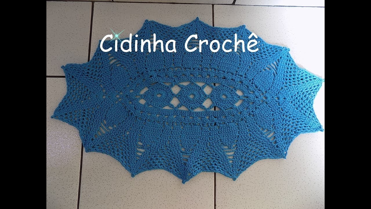 Cidinha Croche : Jogo De Banheiro Em Croche Facil-Tapete Pia-Passo A Passo-Parte 1.3