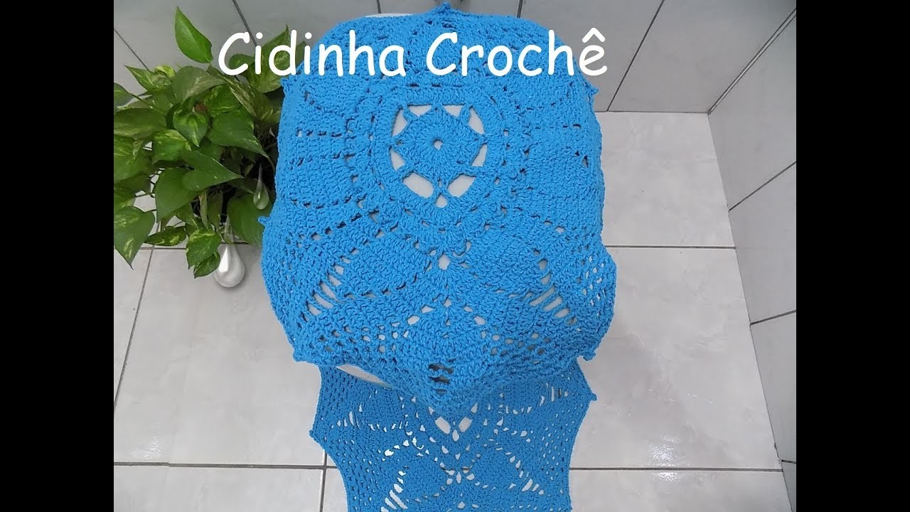Cidinha Croche : Jogo De Banheiro Em Croche Fácil Tampo Vaso-Passo A Passo-Parte 2.2